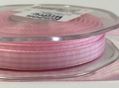 Pink Gingham Ribbon