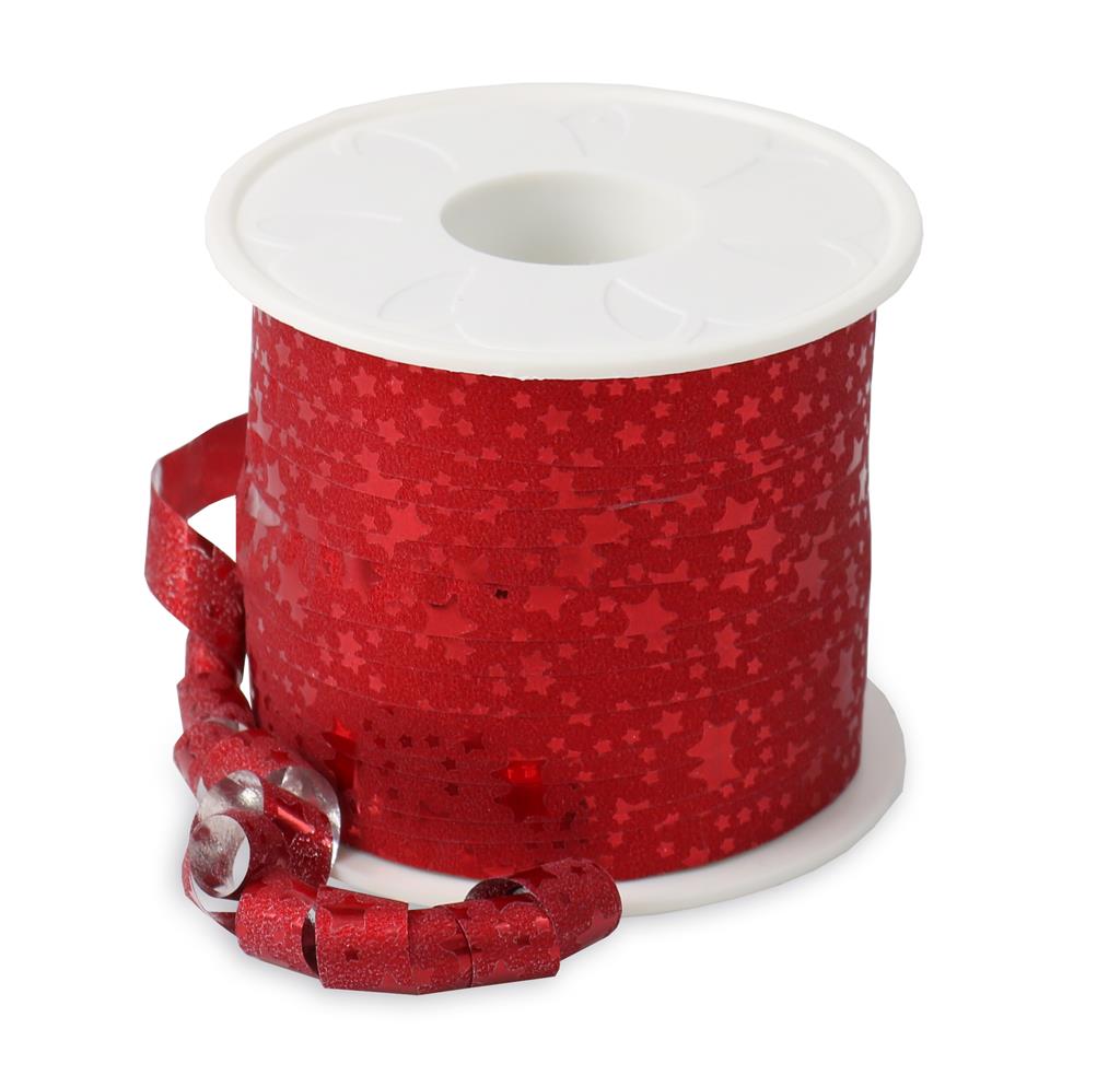 Star Curling Ribbon 9mm x 100m Roll - 4 Colours - Image 4