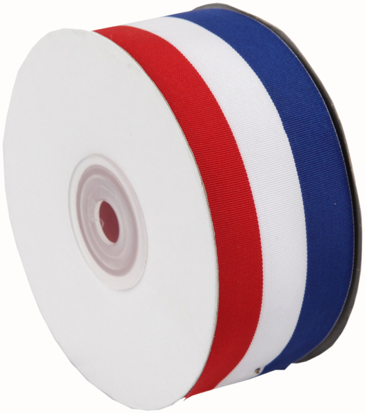 Flag Ribbon Small Flag colours striped ribbon, French, German, Spanish, Austrian, Irish ...