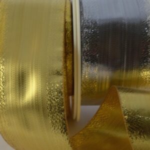 Shiny Silver or Gold lurex ribbon 10, 15 or 25mm x 20 Metre roll, ideal for Christmas gift wrap or decorations!