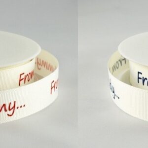 16mm From Daddy/Mummy Printed Ribbon
