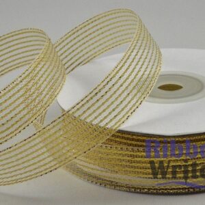 Gold striped Lurex 25mm x 20m