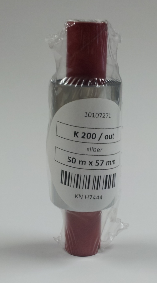55mm x 50m Matt Silver K200 Foil