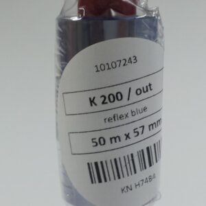 55mm  x 50m Reflex Blue K200 Foil