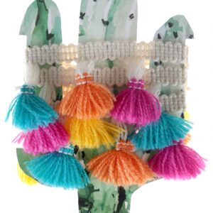 Mexican  Peruvian multi colour tasseled garland 15mm x 1 Metre G6405 99