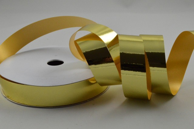 Silver, Gold or Red shiny polyprop curling ribbon 15mm x 10 Metre roll ...