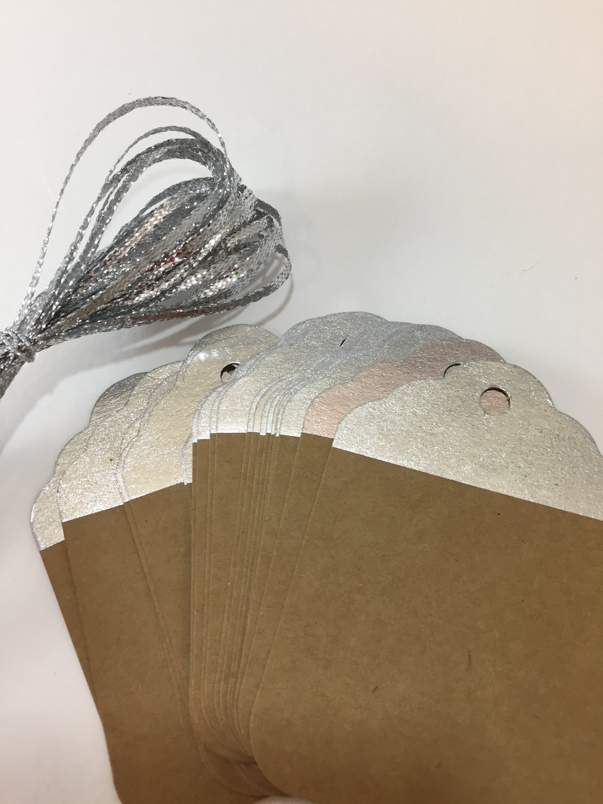Brown Kraft card tag with Gold or Silver metallic foil (50 piece pack) - Image 14