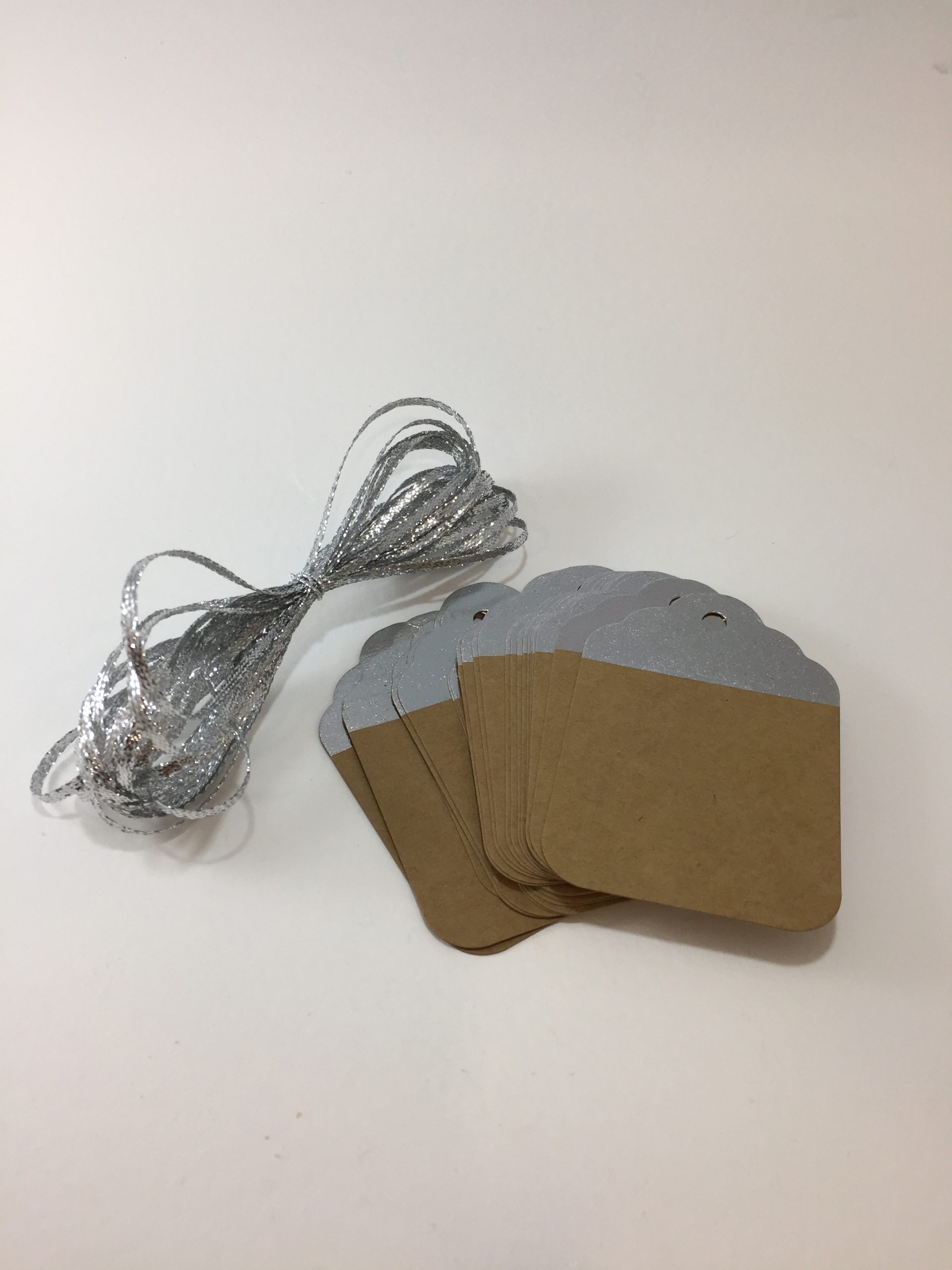 Brown Kraft card tag with Gold or Silver metallic foil (50 piece pack) - Image 13
