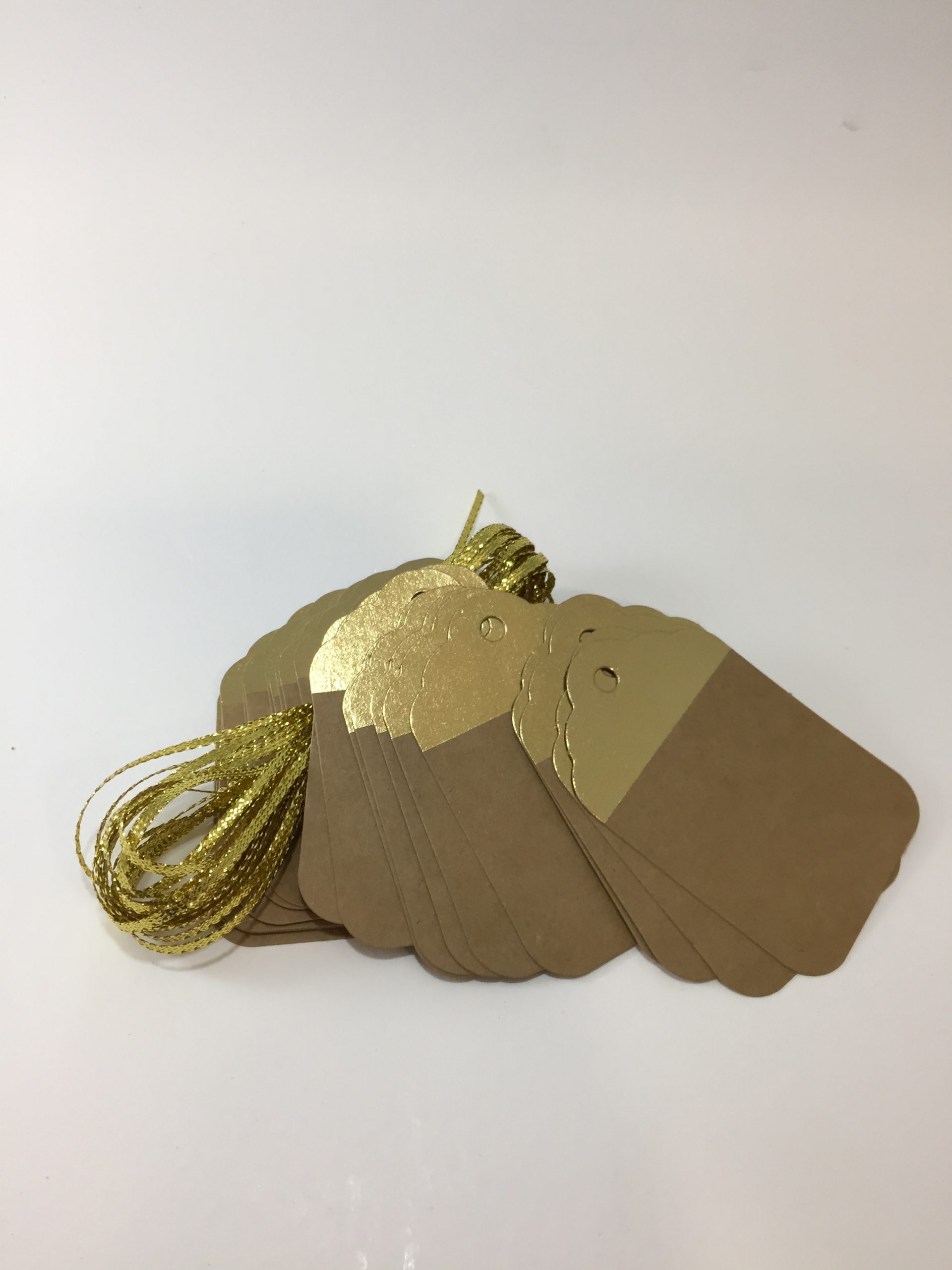 Brown Kraft card tag with Gold or Silver metallic foil (50 piece pack) - Image 10