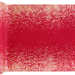 Christmas table runner with gold sparkles 28cm x 2.5m