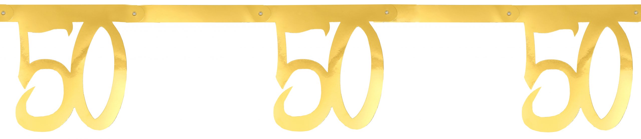 Gold metallic birthday bunting 250cm long, 18th, 30th, 40th, 50th, 60th, 70th & 80th B6757 - Image 4