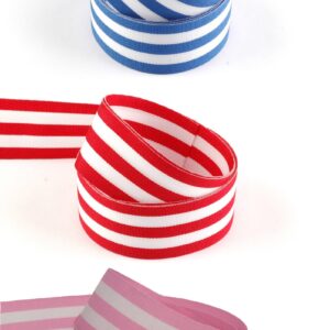 Cotton striped ribbon 25mm x 100M roll