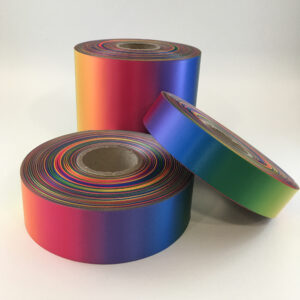 Rainbow Ombre 25mm, 38mm or 100mm x 50M Roll