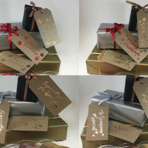 Christmas Gift Tags - hand foiled! Pack of 20 **Ribbon included*