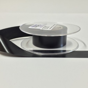 Black Slit edge Washable Polyester label material 10mm x 50m