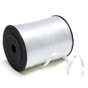 White 5mm curling ribbon 500m roll
